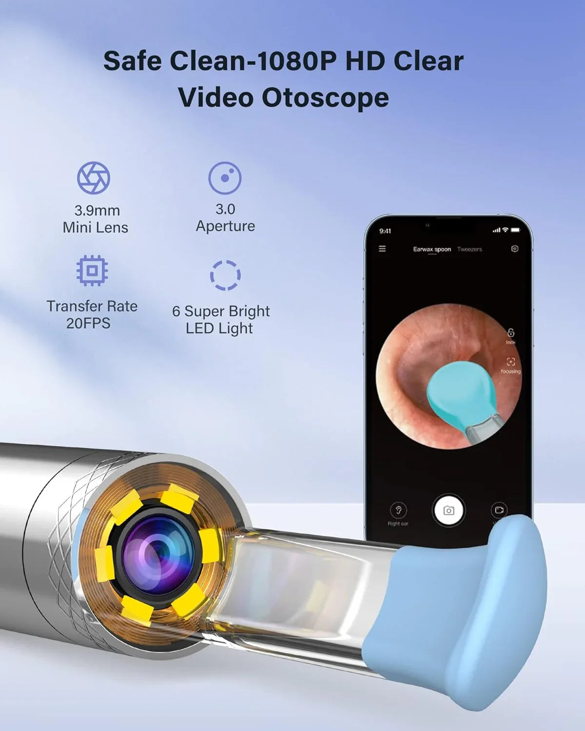 Limpieza de oídos inalámbrica BEBIRD C3