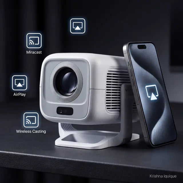 VIZTAX CORECAST™ | Proyector Inteligente Premium 400 ANSI | WiFi Bluetooth Netflix