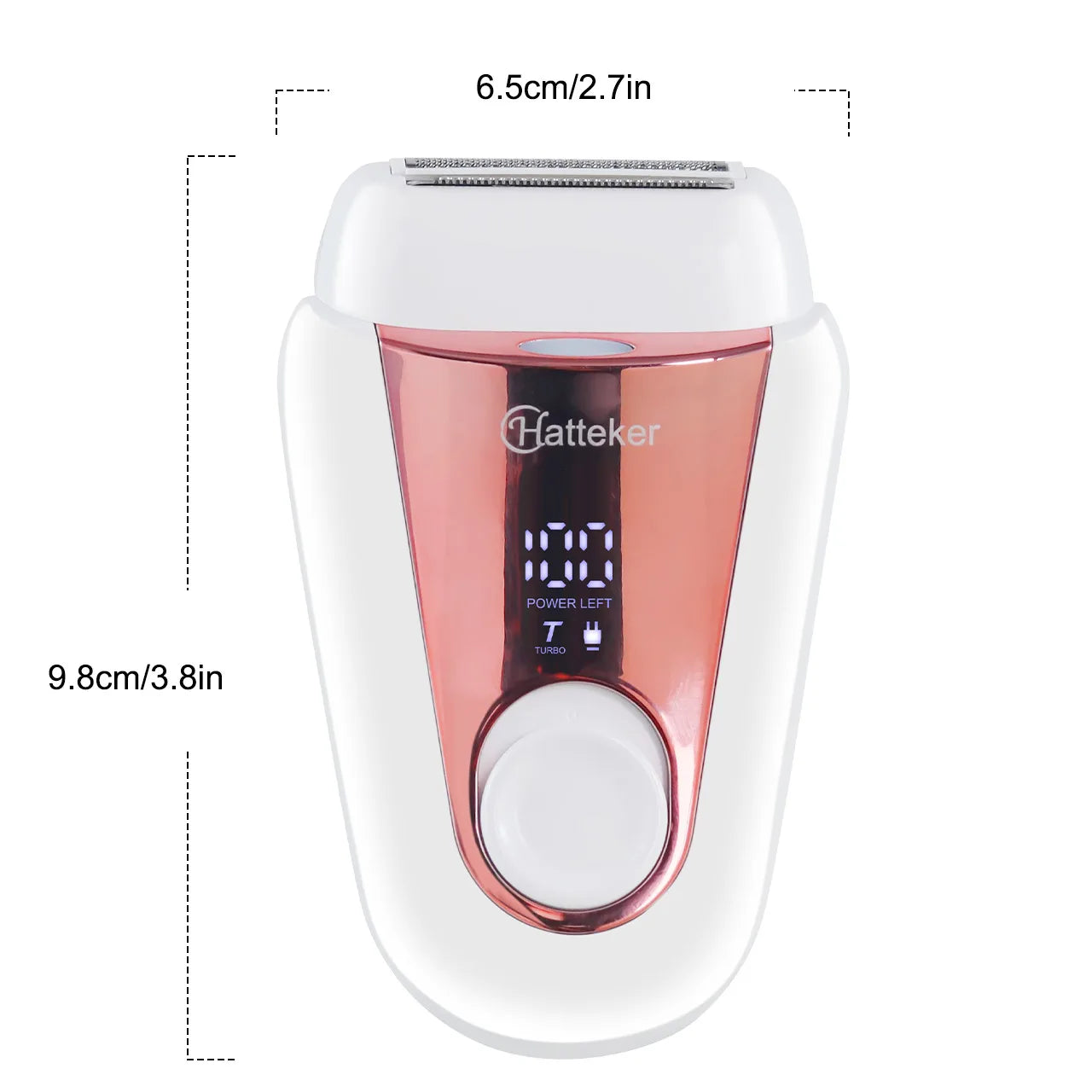Afeitadora 2 en 1 Hatteker con luz LED para depilación