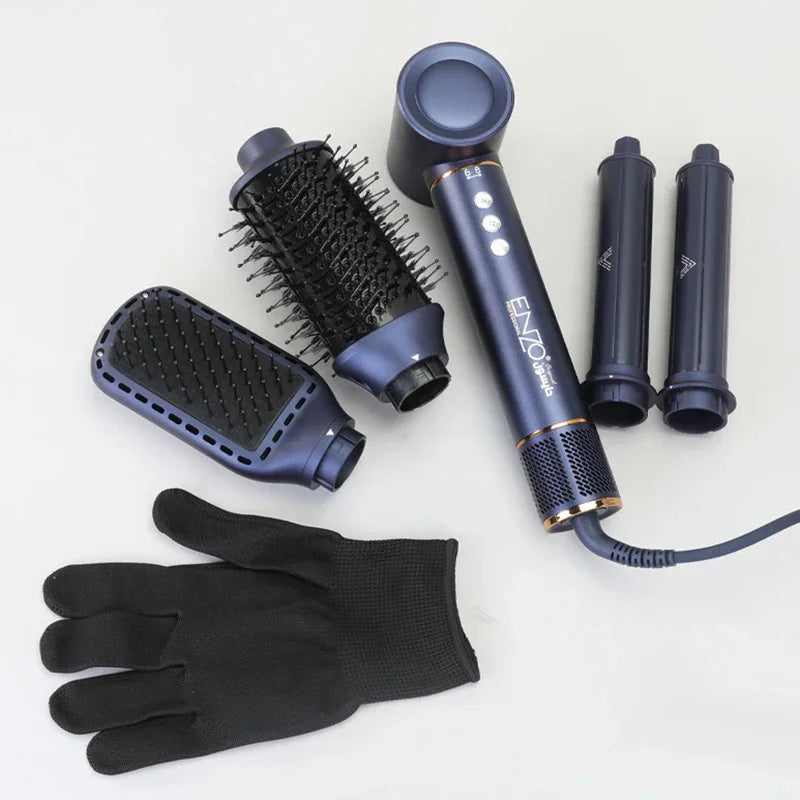 ENZO EN-754 Cepillo Secador 5 en 1 de Alta Velocidad