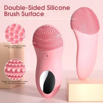Cepillo de Limpieza Facial de Silicone Recargable Impermeable