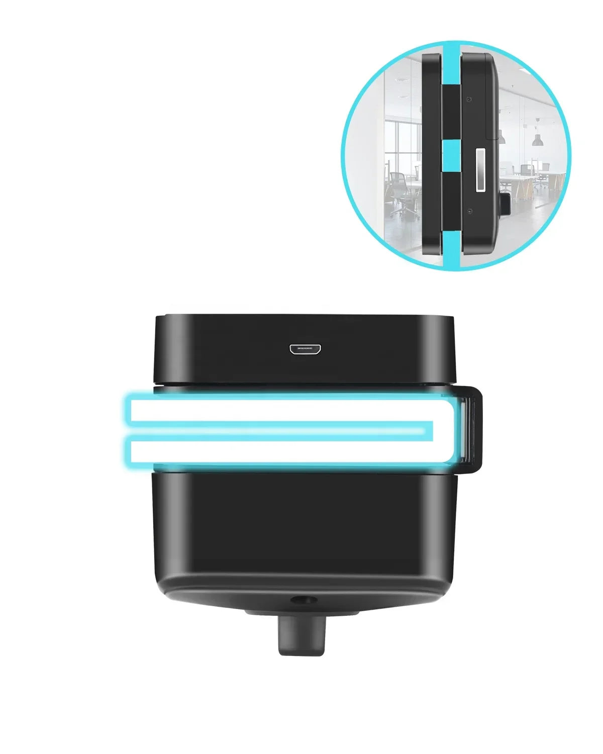 Cerradura inteligente de vidrio Tuya BT PST-008-F con huella