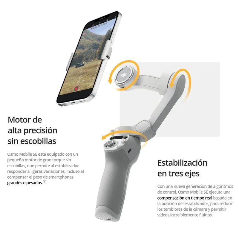 Estabilizador de Móvil DJI Osmo SE Plegable Magnético 3 Ejes Edición Rápida