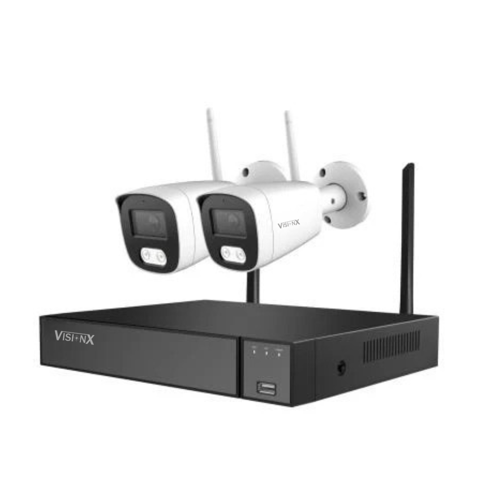Sistema de Vigilancia Inalámbrico VisionX LW2MC82B1 con Cámaras HD 2MP y NVR de 8 Canales