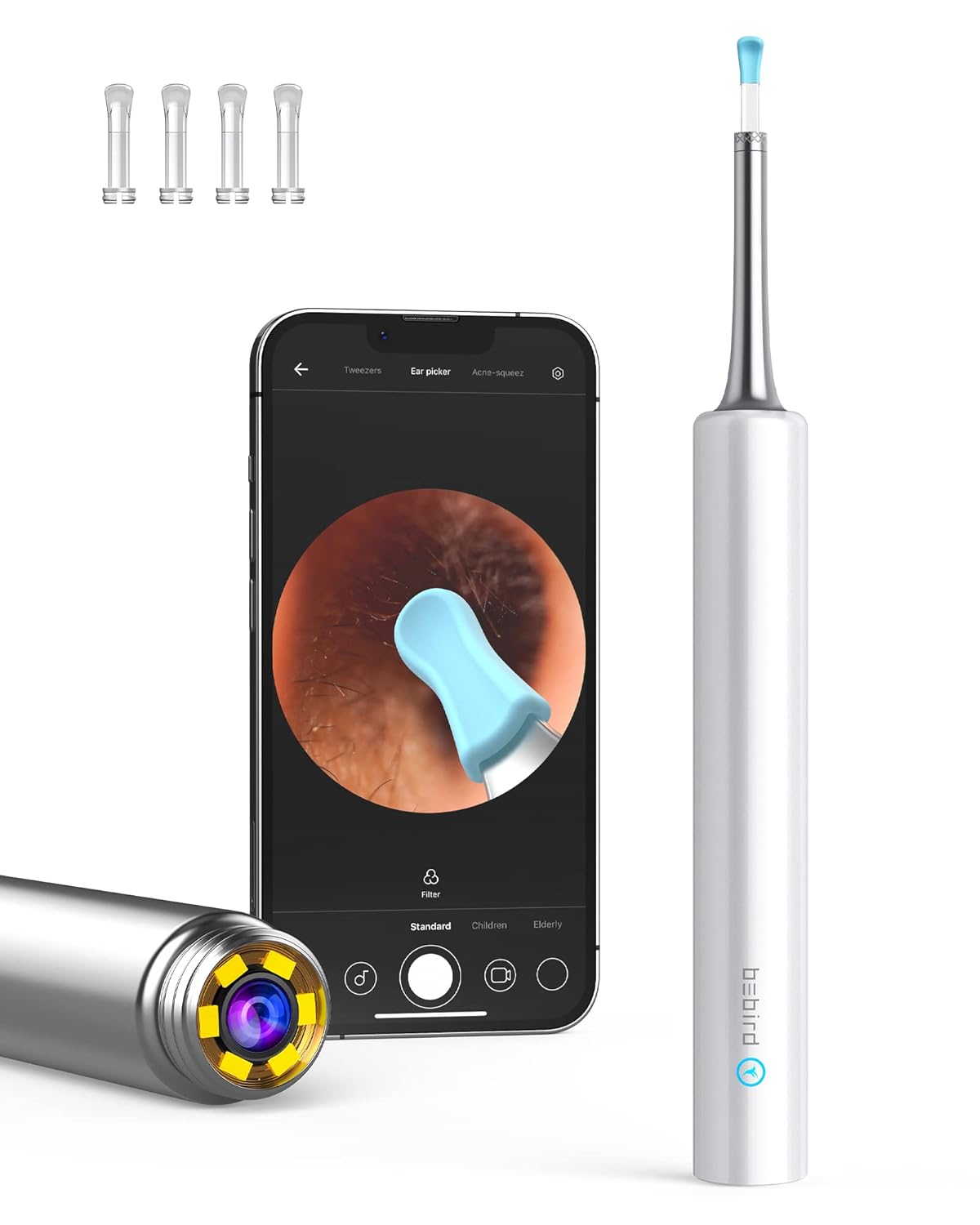 Limpieza de oídos inalámbrica BEBIRD C3