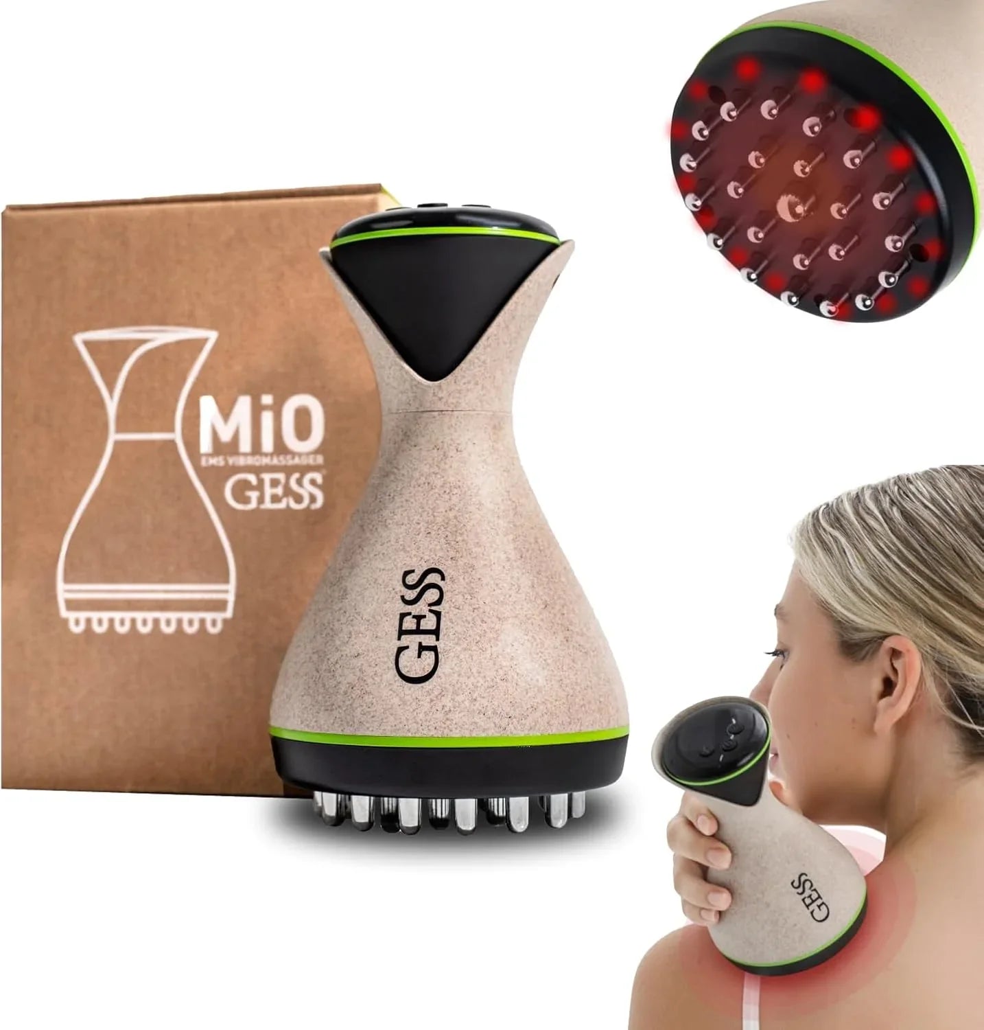 Masajador Corporal EMS GESS 9 Modos Intensidad Anticelulitis