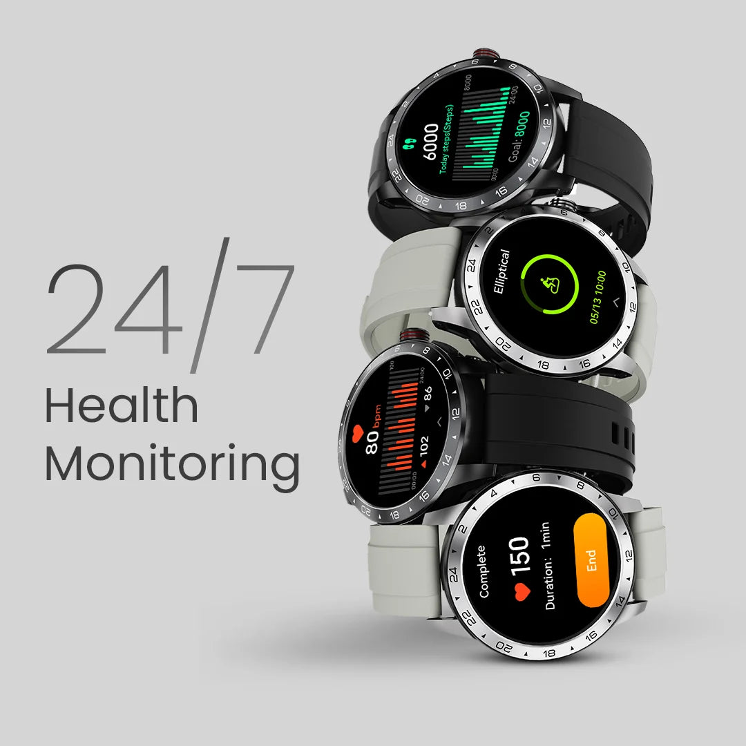 Reloj Inteligente Flex2 - Blanco y Negro, Resistente al Agua, Batería Larga, Conectividad Bluetooth
