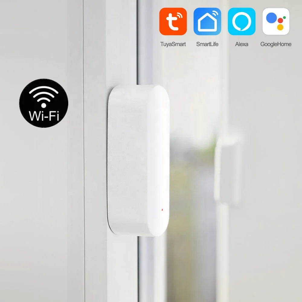 Sensor WiFi Tuya 2-en-1 Puerta y Luz, Detección Baja Batería
