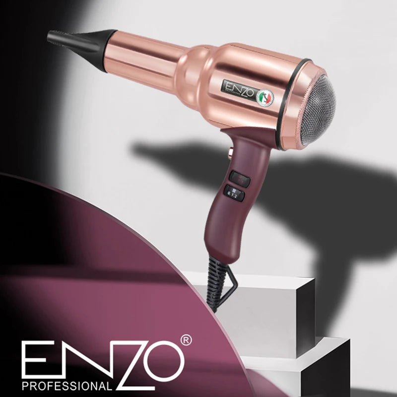 Secador de Pelo Profesional ENZO Alta Potencia Secado Rápido