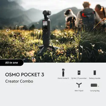 Original and New Osmo Pocket 3 Creator Combo Pocket Camera Action Camera Vlog Handheld PTZ Anti-shake Camera
