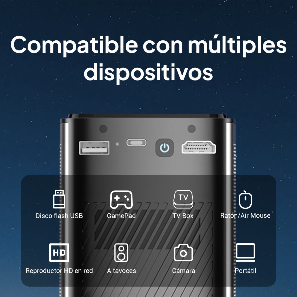 Proyector Smart Portátil a Batería Byintek P70