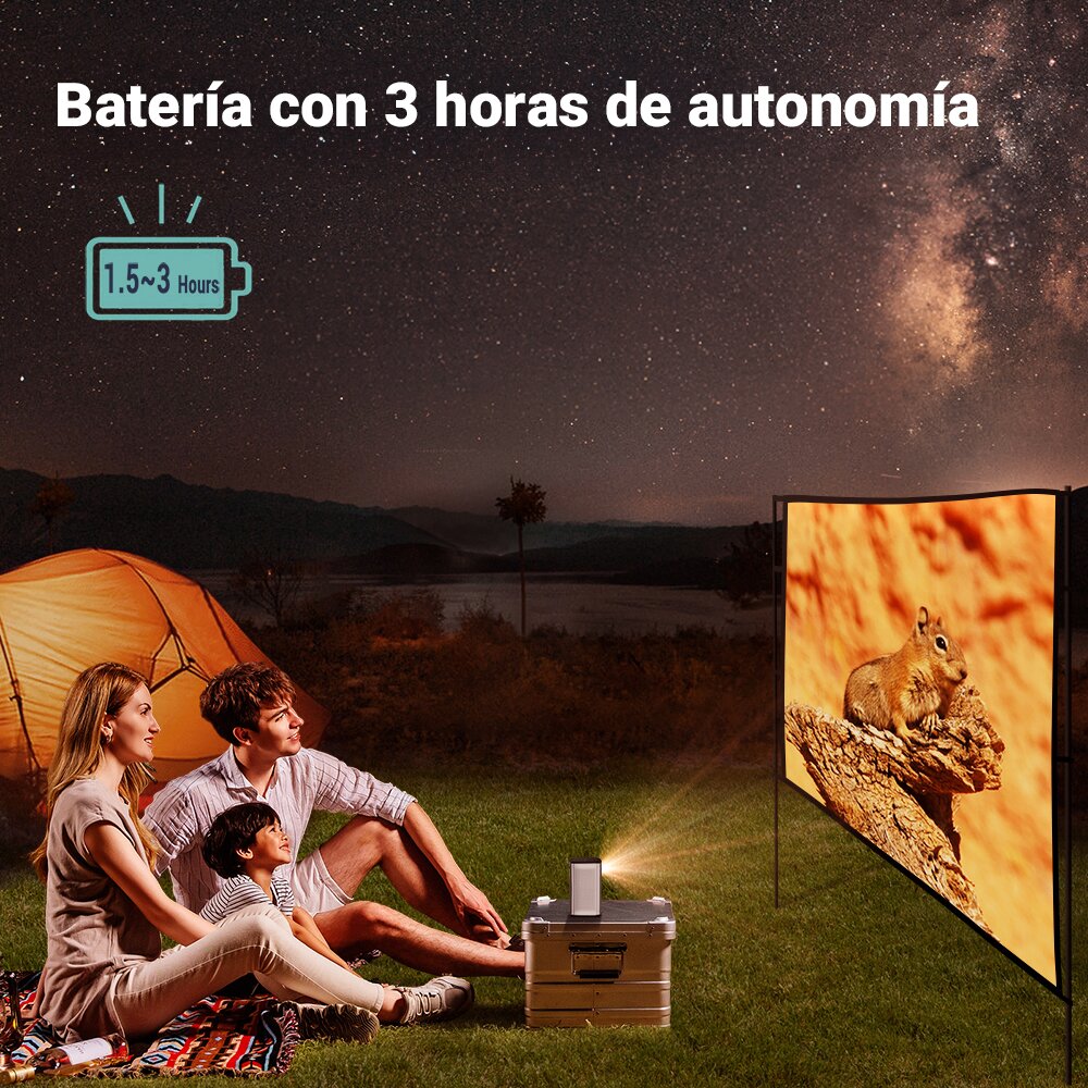 Proyector Smart Portátil a Batería Byintek P70